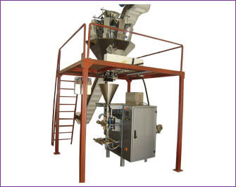 VFFS with Multihead weigh Filler for light weight anf high value products